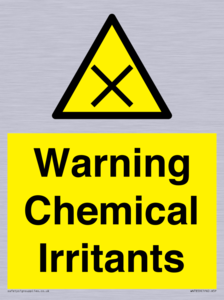 Warning Chemical Irritants 