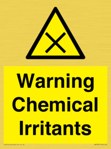 Warning Chemical Irritants 