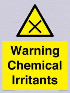 Warning Chemical Irritants 
