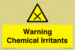 Warning Chemical Irritants 