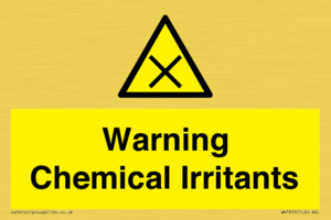 Warning Chemical Irritants 