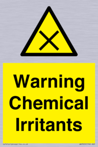 Warning Chemical Irritants 