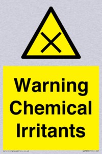 Warning Chemical Irritants 