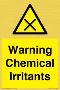 Warning Chemical Irritants 