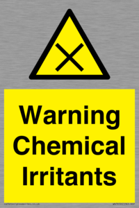 Warning Chemical Irritants 