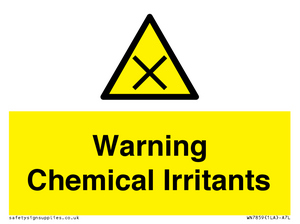 Warning Chemical Irritants 