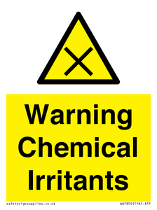 Warning Chemical Irritants 
