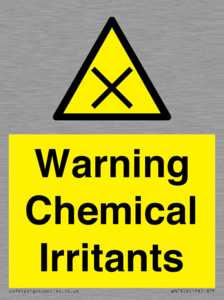 Warning Chemical Irritants 