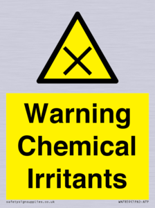 Warning Chemical Irritants 