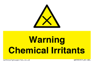 Warning Chemical Irritants 