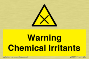 Warning Chemical Irritants 