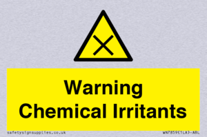 Warning Chemical Irritants 