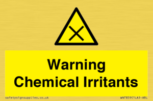Warning Chemical Irritants 