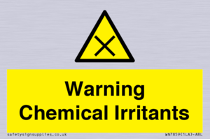 Warning Chemical Irritants 