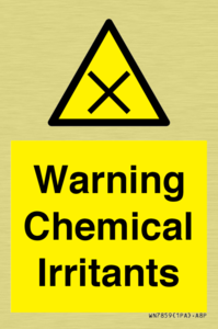 Warning Chemical Irritants 