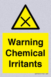 Warning Chemical Irritants 