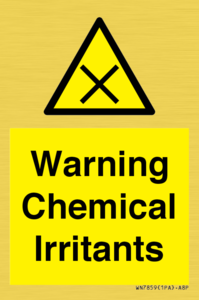 Warning Chemical Irritants 