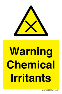 Warning Chemical Irritants 