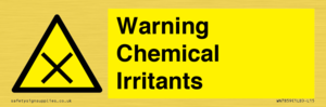 Warning Chemical Irritants 