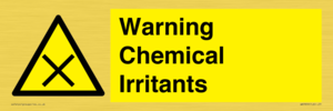 Warning Chemical Irritants 