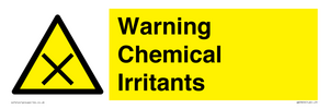Warning Chemical Irritants 