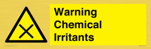 Warning Chemical Irritants 