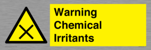 Warning Chemical Irritants 