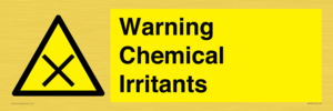 Warning Chemical Irritants 