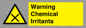 Warning Chemical Irritants 