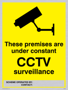 Premises under constant CCTV