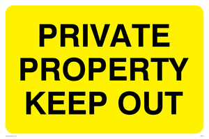 private property keep out