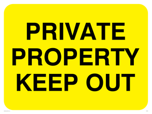 private property keep out