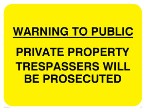 Private property trespassers