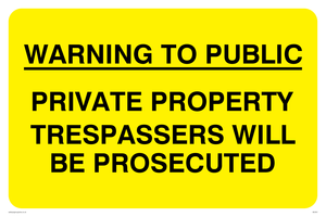 Private property trespassers