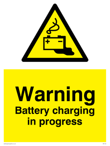 danger battery charging in progress