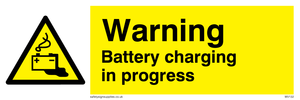 danger battery charging in progress