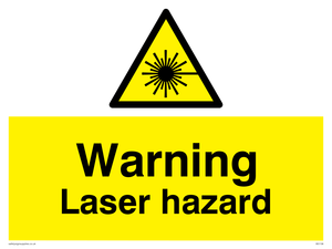 warning laser hazard