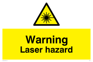 warning laser hazard