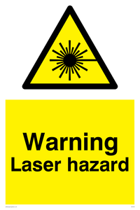 warning laser hazard