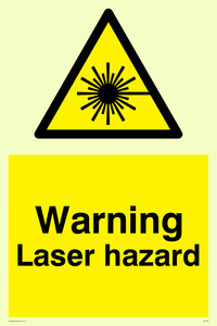 warning laser hazard