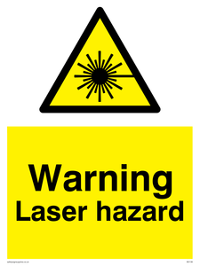 warning laser hazard