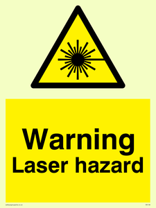 warning laser hazard
