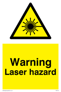 warning laser hazard