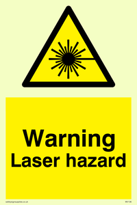 warning laser hazard