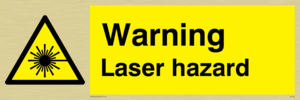 warning laser hazard