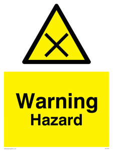 warning hazard sign 