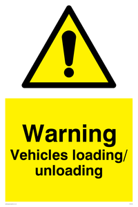 warning vehicles loading unloading