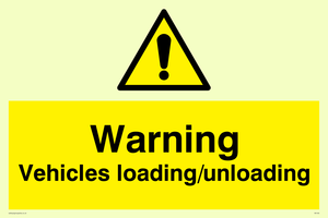 warning vehicles loading unloading
