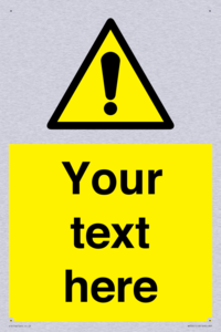 Custom warning safety sign from Safety Sign Supplies