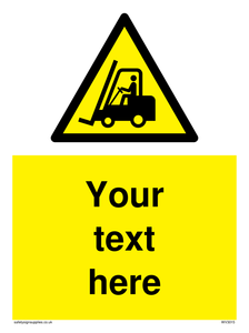 Custom Forklift Sign